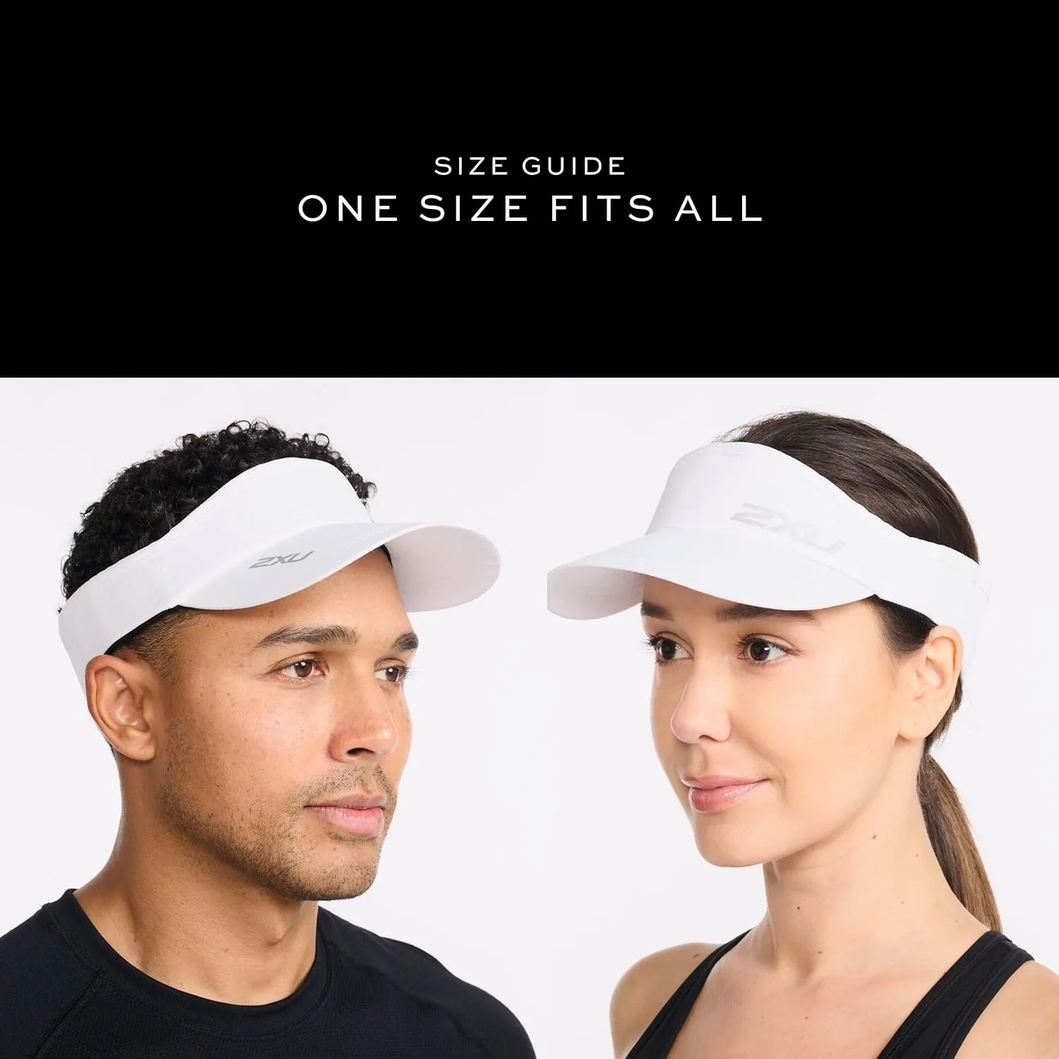 2XU Unisex Packable Run Visor - Lightweight & Adjustable Sun Protection for Runners