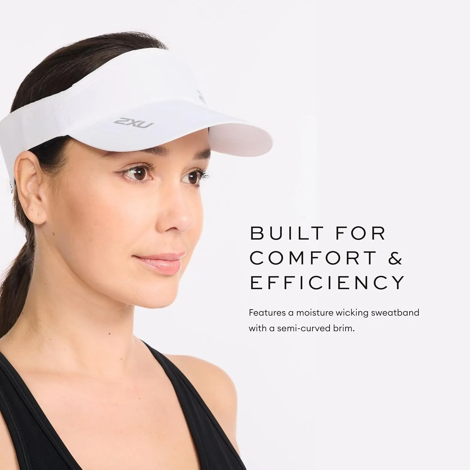2XU Unisex Packable Run Visor - Lightweight & Adjustable Sun Protection for Runners