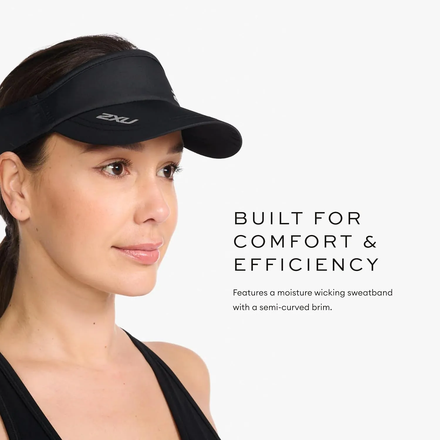 2XU Unisex Packable Run Visor - Lightweight & Adjustable Sun Protection for Runners