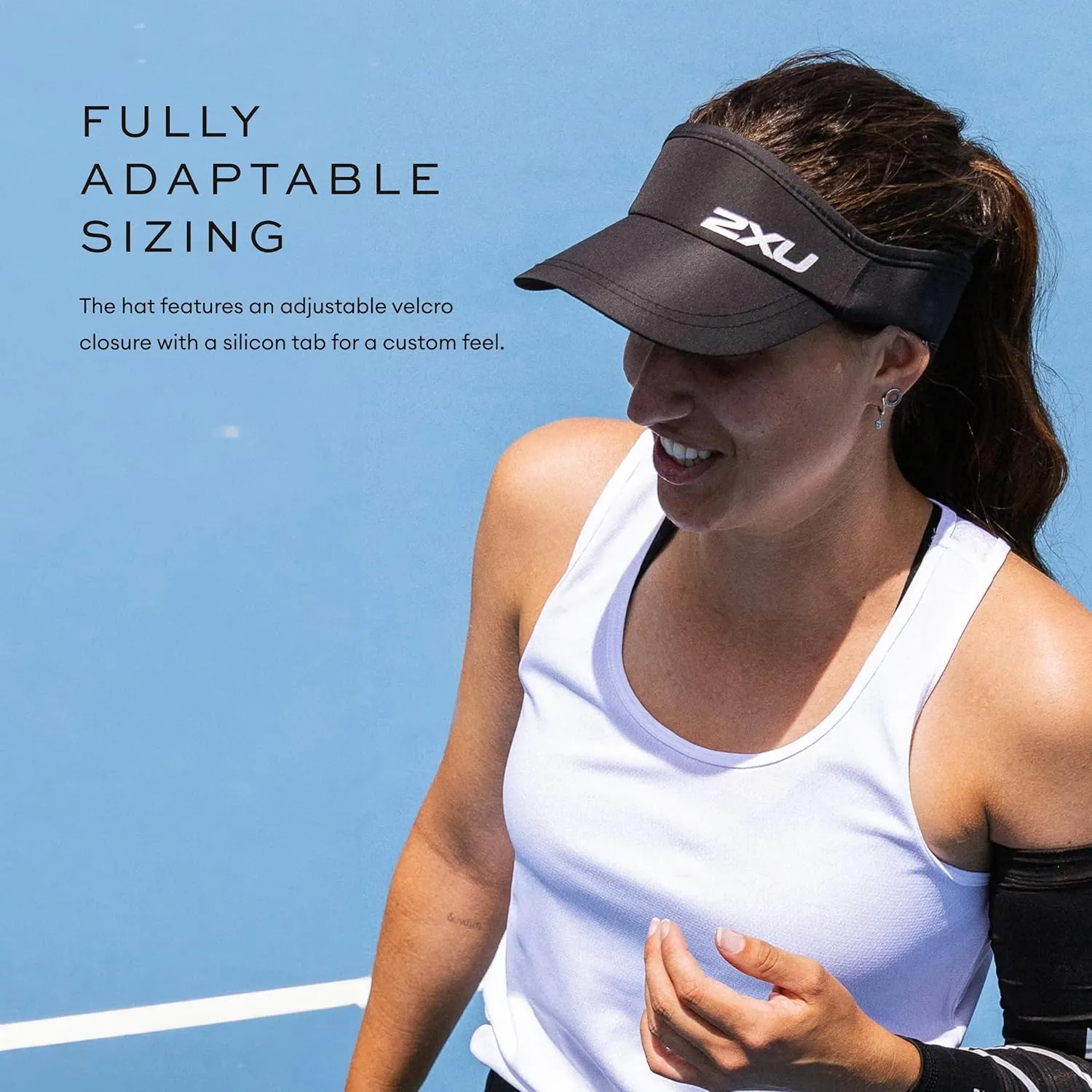 2XU Unisex Packable Run Visor - Lightweight & Adjustable Sun Protection for Runners
