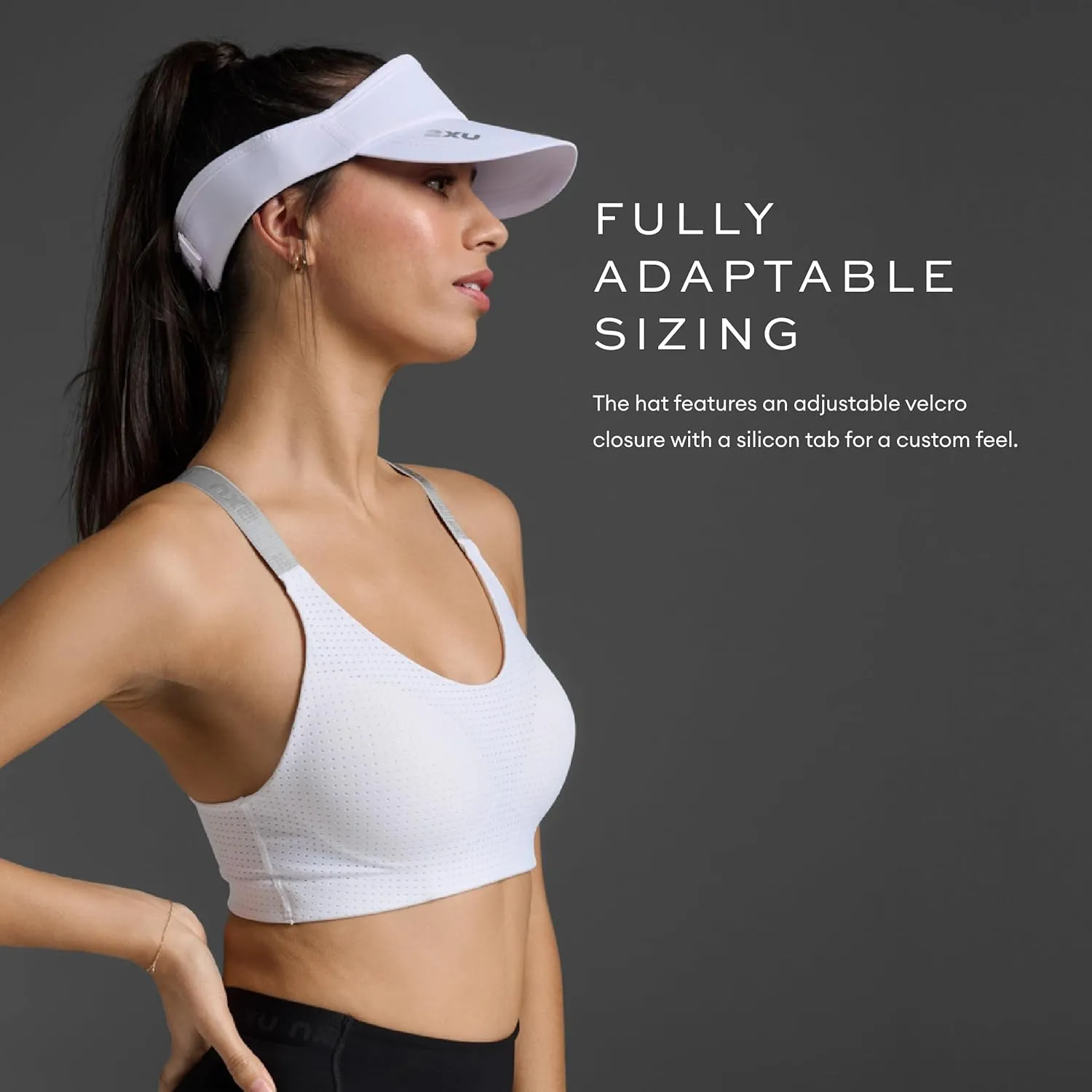 2XU Unisex Packable Run Visor - Lightweight & Adjustable Sun Protection for Runners
