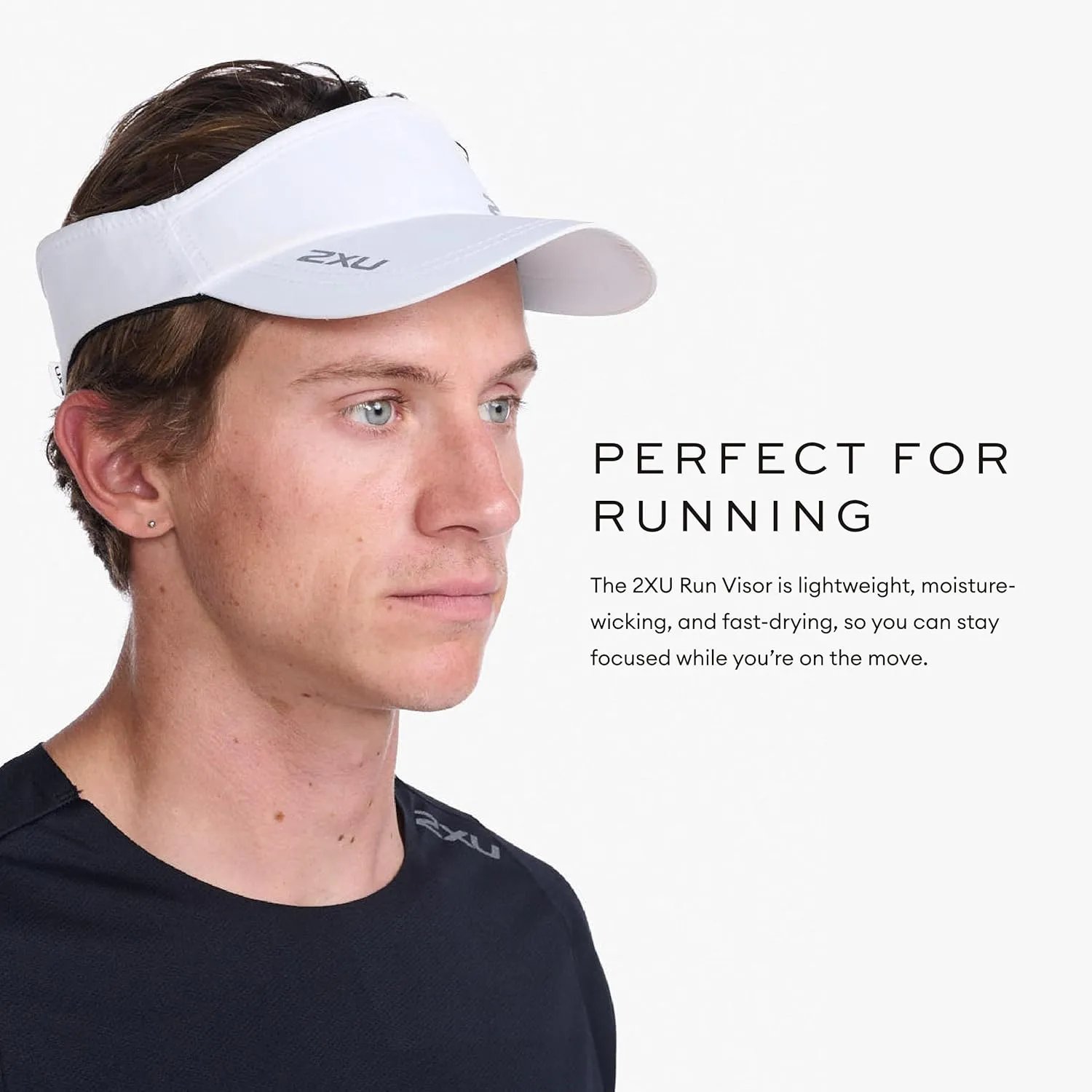 2XU Unisex Packable Run Visor - Lightweight & Adjustable Sun Protection for Runners