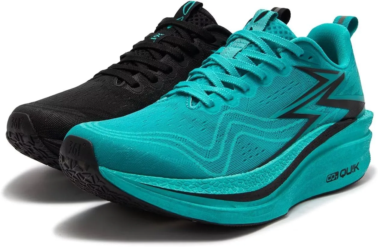 361° Flame 4 Mix Running Shoes for Men Wide Foot Sneakers Lightweight,Breathable,Cushion,Carbon Plate Running Shoes for Professional Race,Marathon Training Shoes,Zapatillas para Hombres profesionales