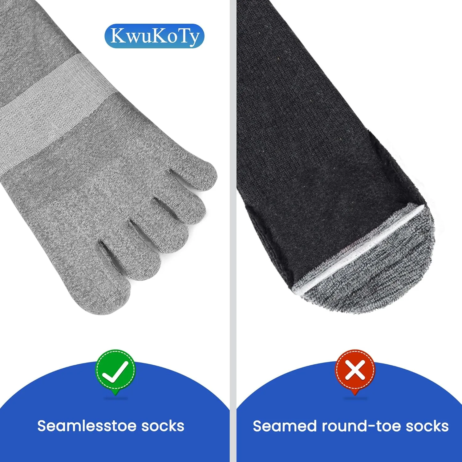 4 Pairs COOLMAX CORE Lightweight Sport Toe Running Ankle Socks
