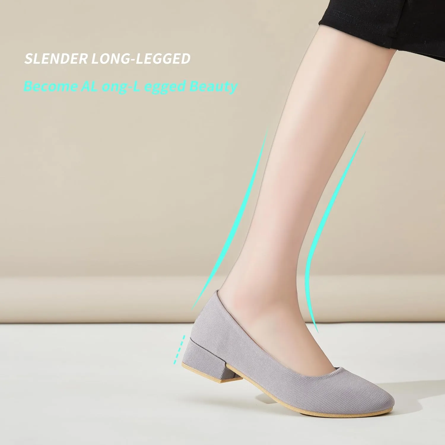 ALTOCIS Women’s Low Block Chunky Heels Pumps Ladies Elegant Closed Round Toe Pumps Shoes Low Platform Office Pumps Shoes