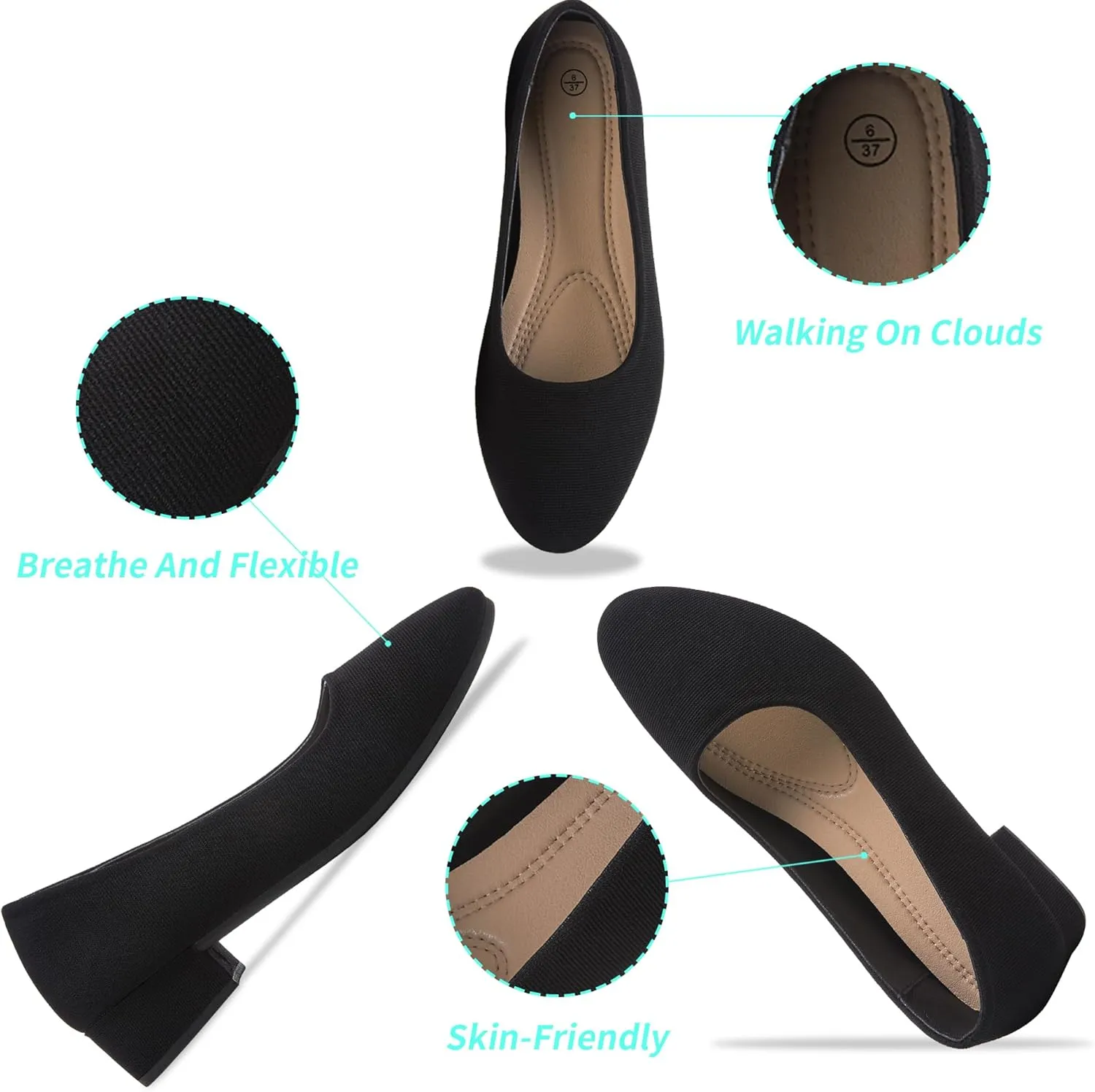 ALTOCIS Women’s Low Block Chunky Heels Pumps Ladies Elegant Closed Round Toe Pumps Shoes Low Platform Office Pumps Shoes