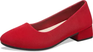 ALTOCIS Women’s Low Block Chunky Heels Pumps Ladies Elegant Closed Round Toe Pumps Shoes Low Platform Office Pumps Shoes