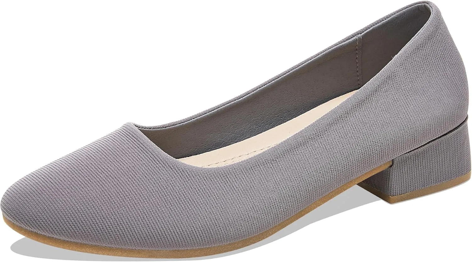 ALTOCIS Women’s Low Block Chunky Heels Pumps Ladies Elegant Closed Round Toe Pumps Shoes Low Platform Office Pumps Shoes