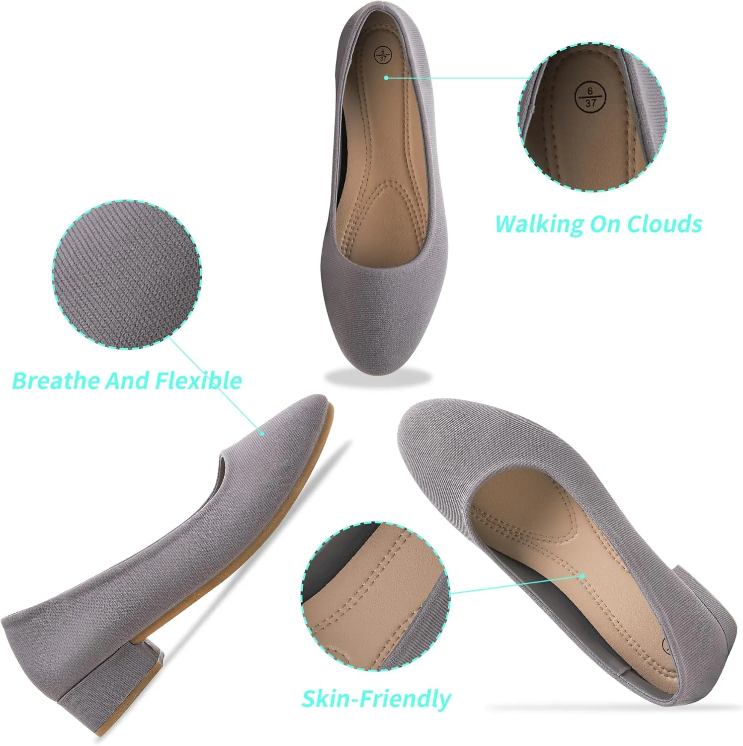 ALTOCIS Women’s Low Block Chunky Heels Pumps Ladies Elegant Closed Round Toe Pumps Shoes Low Platform Office Pumps Shoes