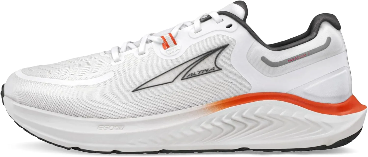 ALTRA Men's Paradigm 7 Road Running Shoe, White, 10