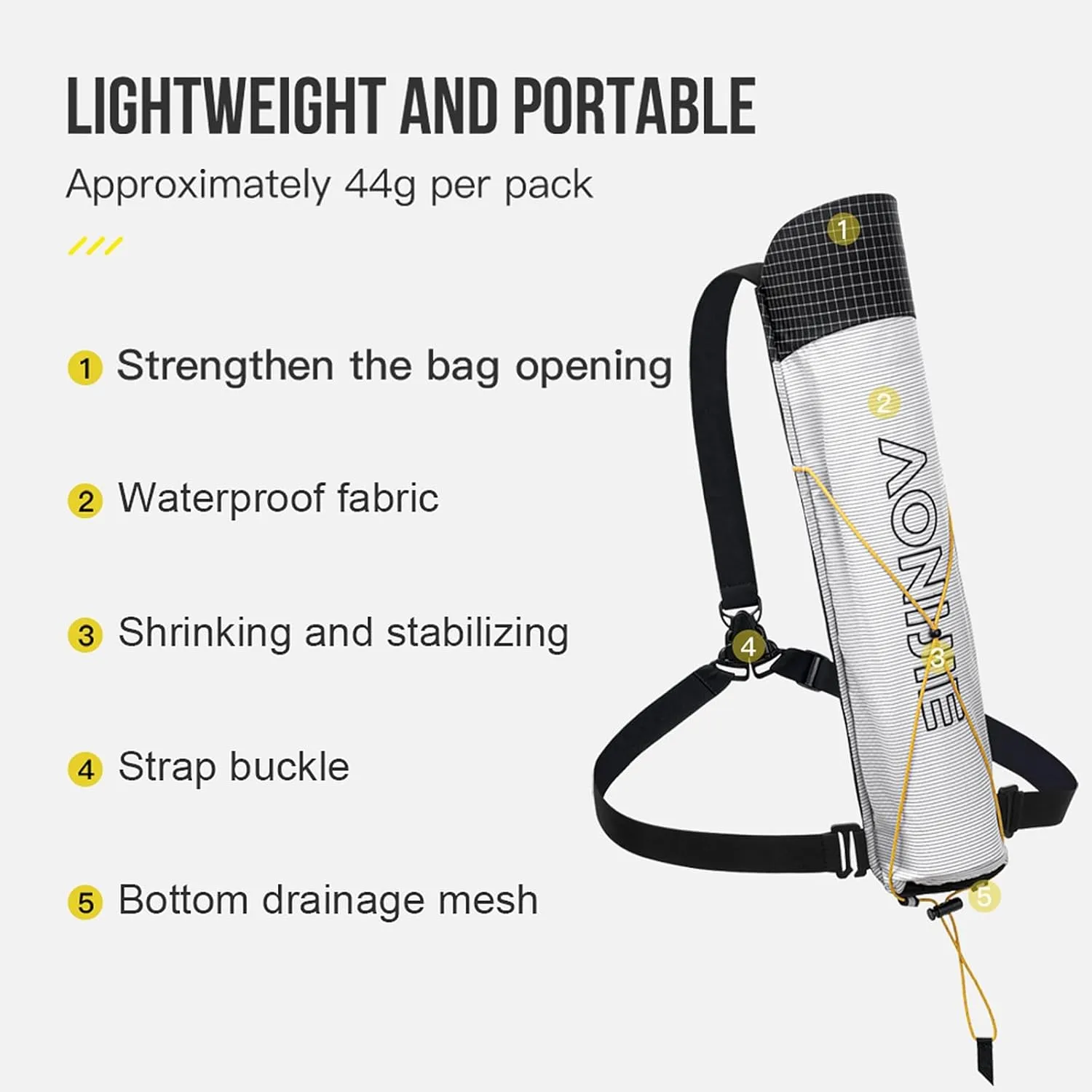AONIJIE Trekking Pole Pouch Waterproof Hiking Poles Storage Bag for Backpacks & Running Vests Lightweight
