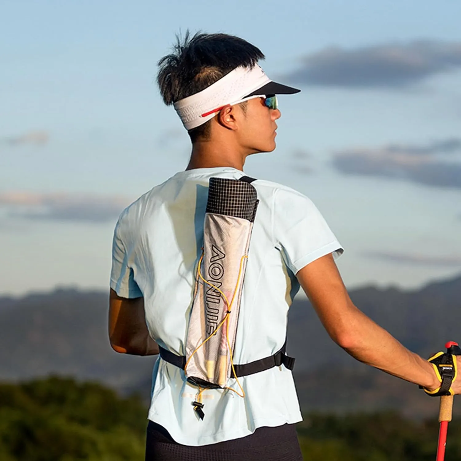 AONIJIE Trekking Pole Pouch Waterproof Hiking Poles Storage Bag for Backpacks & Running Vests Lightweight