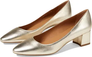 Aquatalia Pasha Metallic Leather Pumps for Women - Waterproof - Stain Resistant - Lightly Cushioned Footbed