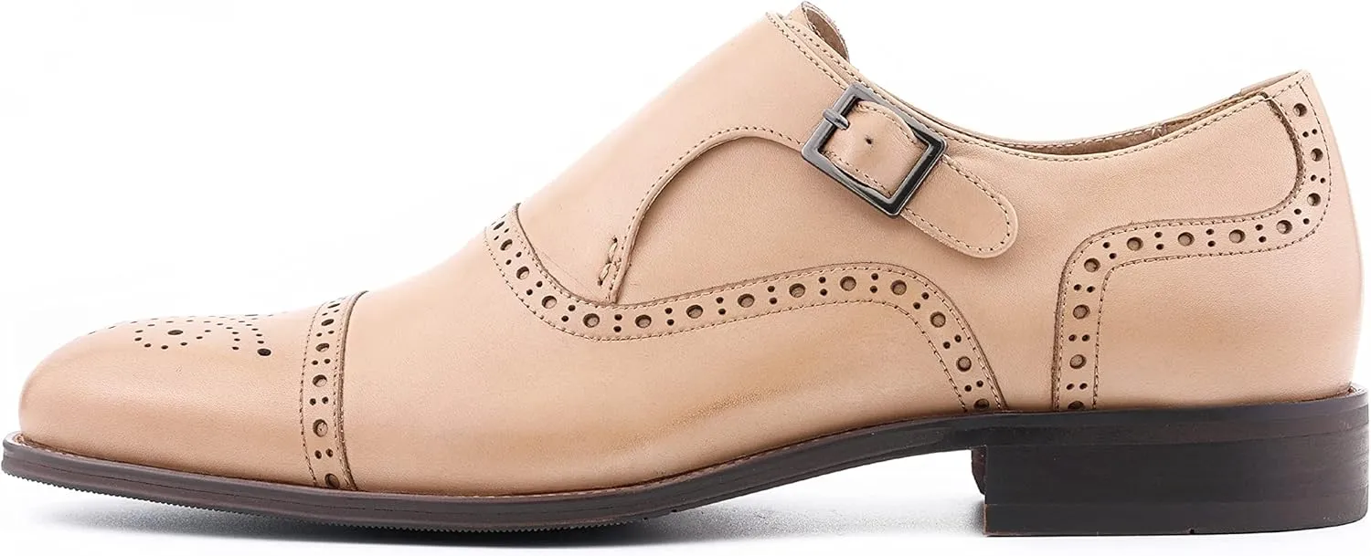 Asher Green AG1101 - Men's Dress Shoes, Formal Men's Shoes - Genuine Calf Leather Double Monk Strap