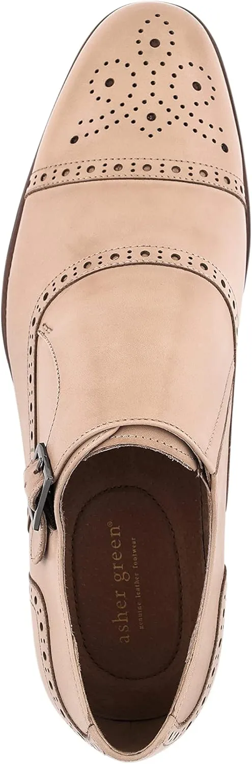 Asher Green AG1101 - Men's Dress Shoes, Formal Men's Shoes - Genuine Calf Leather Double Monk Strap