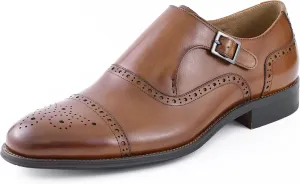 Asher Green AG1101 - Men's Dress Shoes, Formal Men's Shoes - Genuine Calf Leather Double Monk Strap
