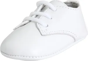Baby Deer Baby Boys Lambskin Oxford Crib Shoe, White, 0 Infant
