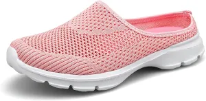 baobeijiadao Womens Mesh Mules Slip On Shoes Backless Sneakers Knit Flats Non-Slip Walking Shoes