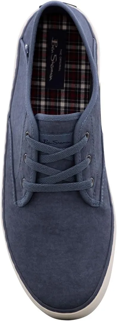 Ben Sherman Mens Camden Lace Up Sneakers Shoes Casual - Beige
