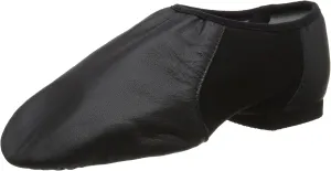 Bloch Women's Neo-Flex Slip-On Leather Jazz Shoes Neoprene Slip-On Split Sole with EVA Forefoot and Heel Pads, High Durability, Superior Fit, Flexibility, Step Dancing
