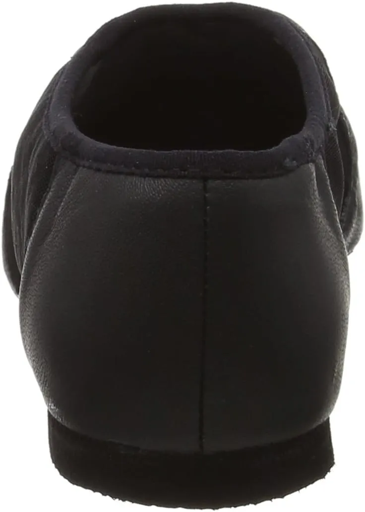 Bloch Women's Neo-Flex Slip-On Leather Jazz Shoes Neoprene Slip-On Split Sole with EVA Forefoot and Heel Pads, High Durability, Superior Fit, Flexibility, Step Dancing