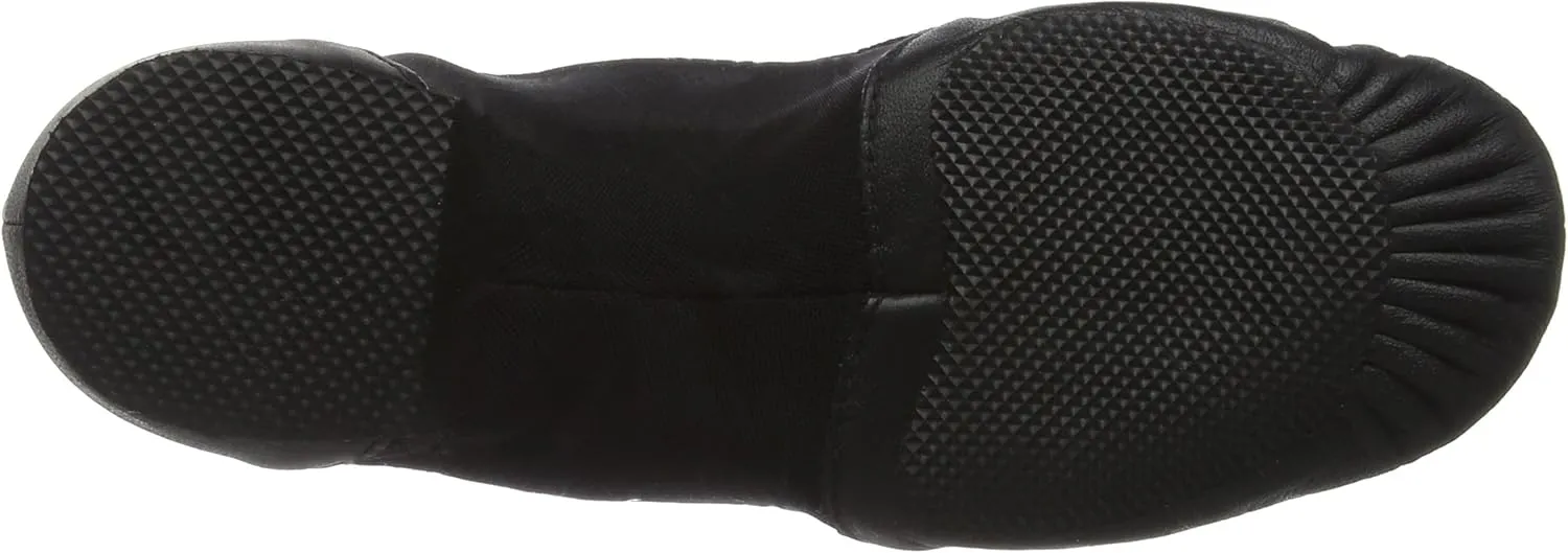 Bloch Women's Neo-Flex Slip-On Leather Jazz Shoes Neoprene Slip-On Split Sole with EVA Forefoot and Heel Pads, High Durability, Superior Fit, Flexibility, Step Dancing
