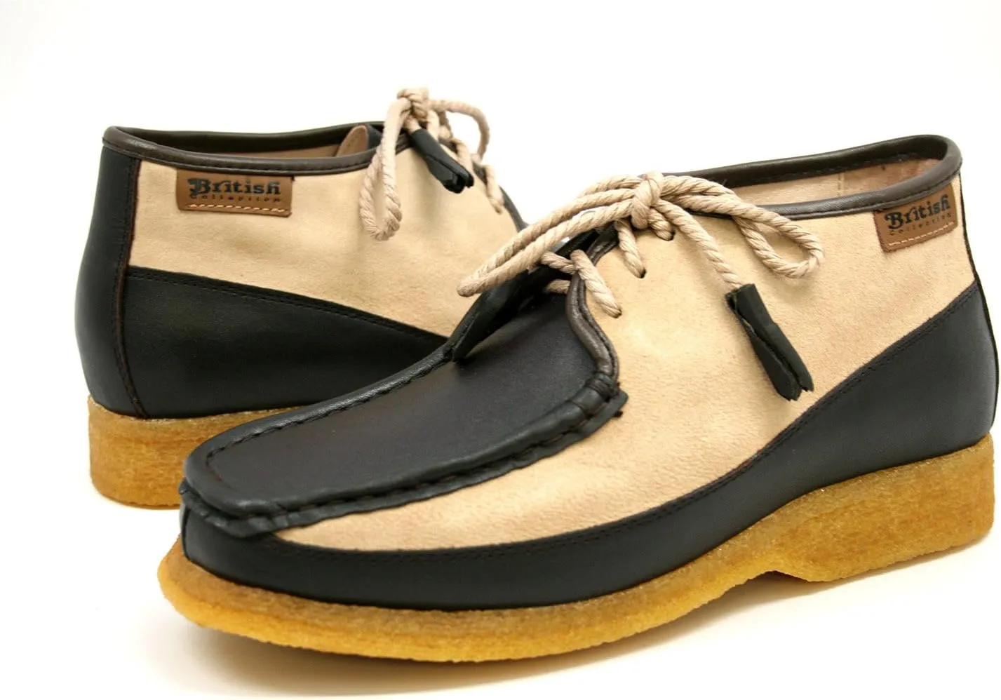 British Collection Men's Knicks Three Quarters Lace-up Leather Shoes