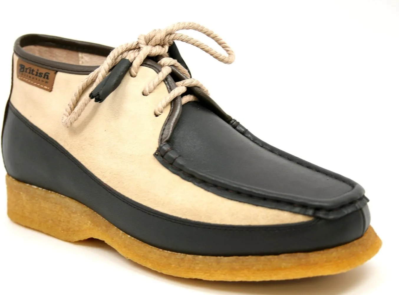 British Collection Men's Knicks Three Quarters Lace-up Leather Shoes