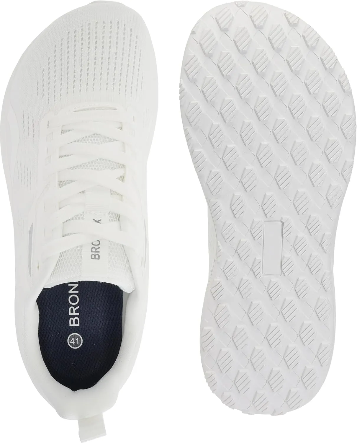 BRONAX Men's Wide Toe Box Running Shoes | Natural Foot Shape Tennis Sneakers