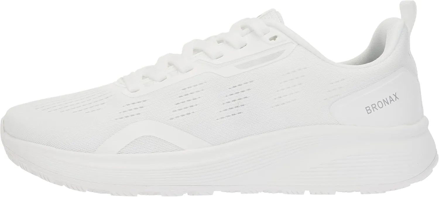 BRONAX Men's Wide Toe Box Running Shoes | Natural Foot Shape Tennis Sneakers