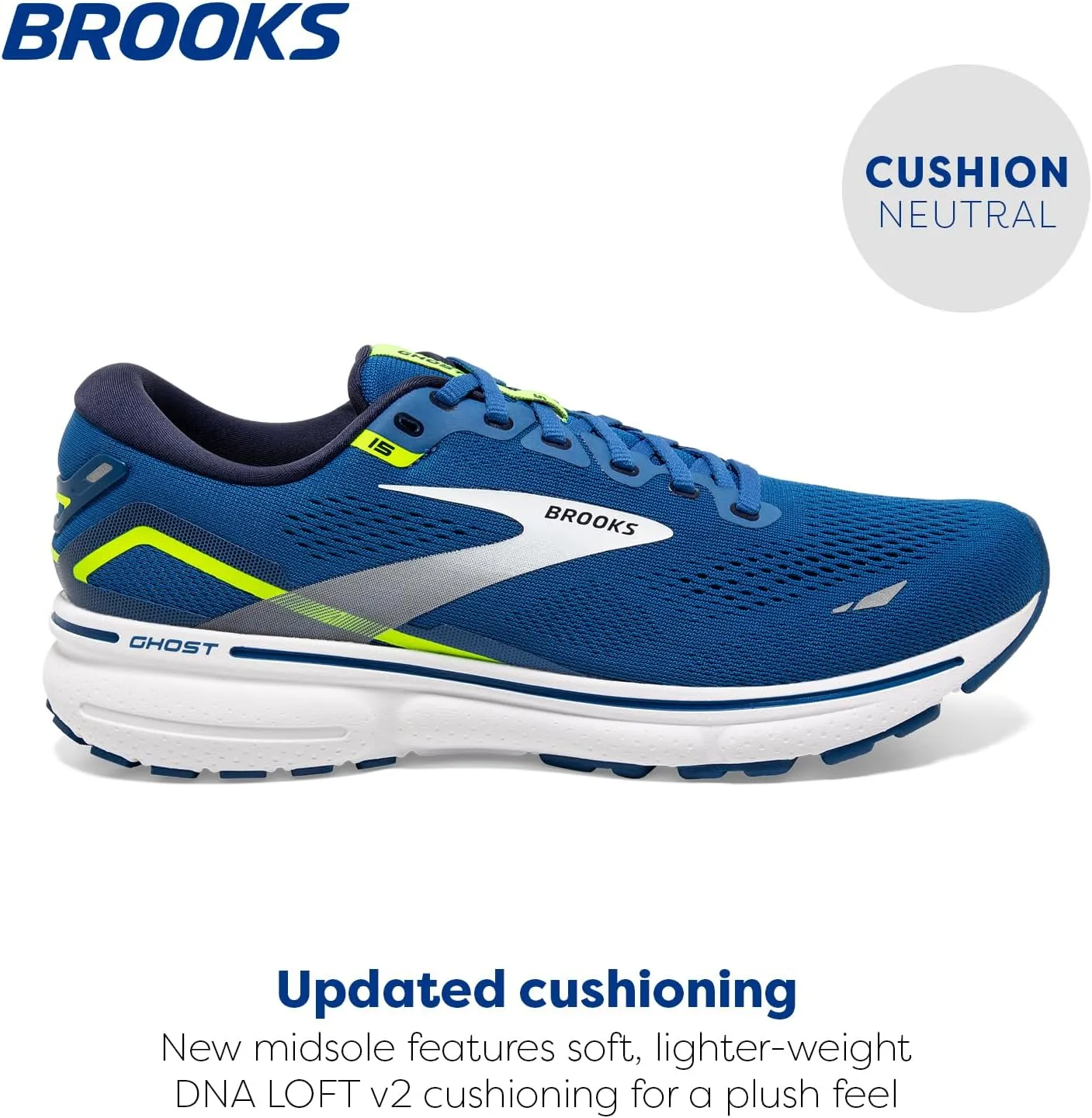 Brooks Men's Ghost 15 Neutral Running Shoe