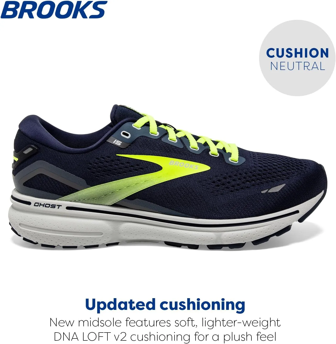 Brooks Men's Ghost 15 Neutral Running Shoe