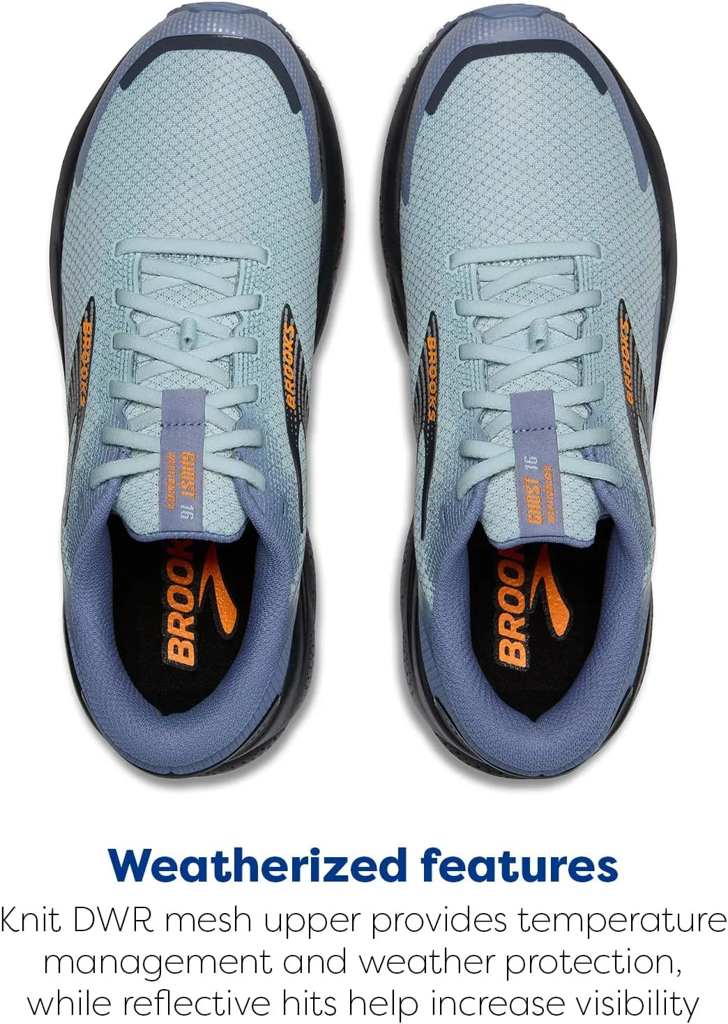 Brooks Men’s Ghost 16 Weatherized Neutral Running Shoe