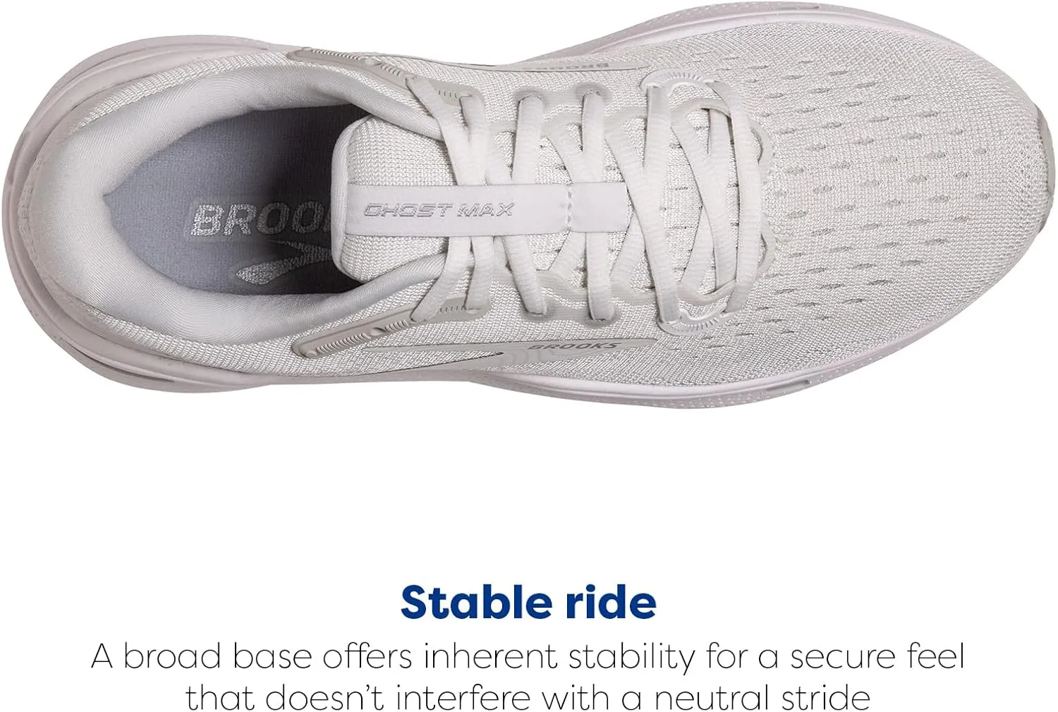 Brooks Men’s Ghost Max Cushion Neutral Running & Walking Shoe