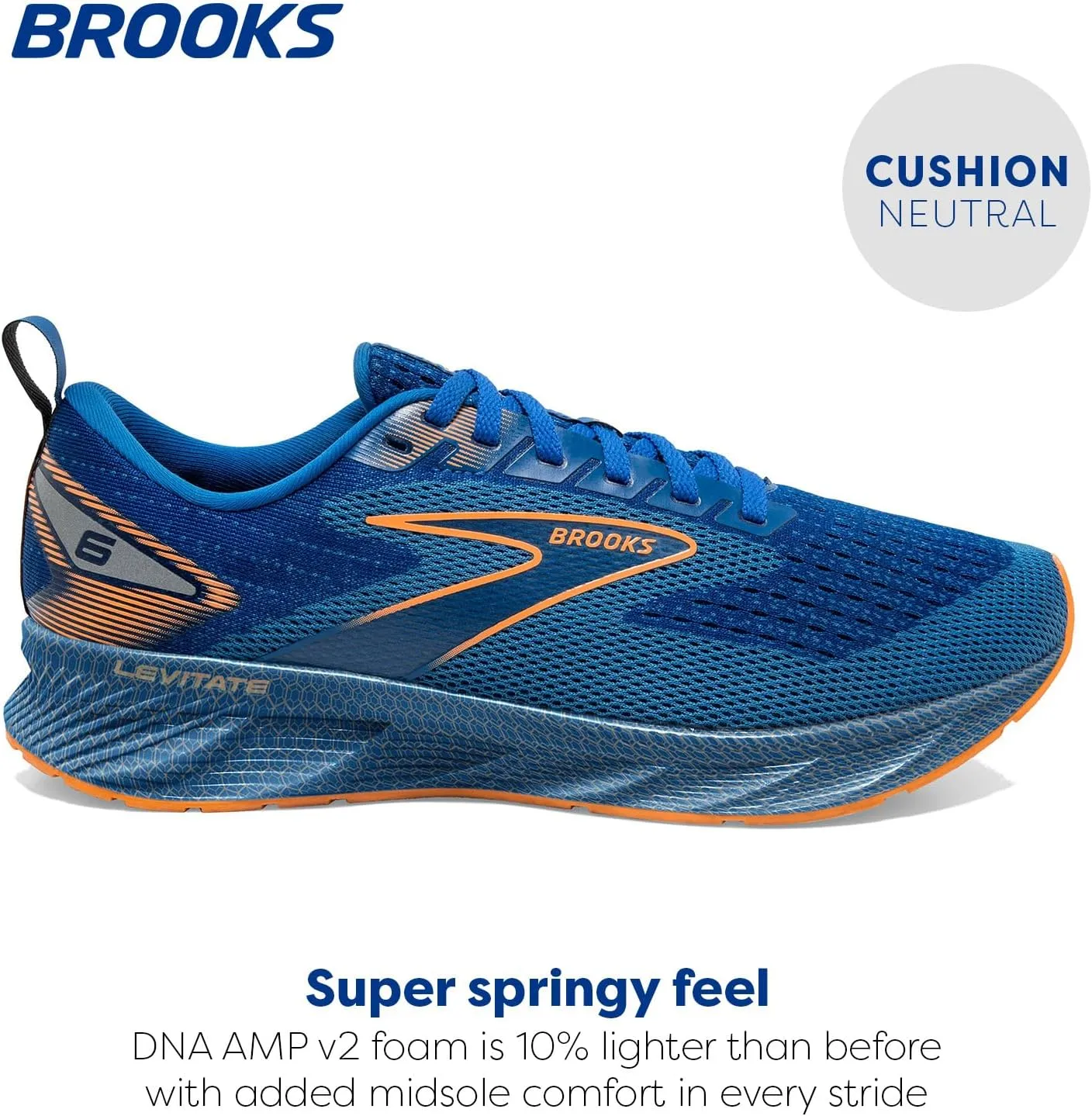 Brooks Men’s Levitate 6 Neutral Running Shoe