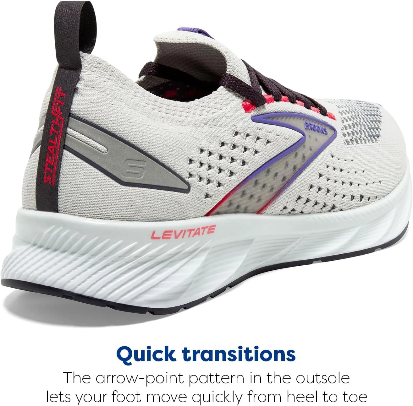 Brooks Men’s Levitate Stealthfit 6 Neutral Running Shoe