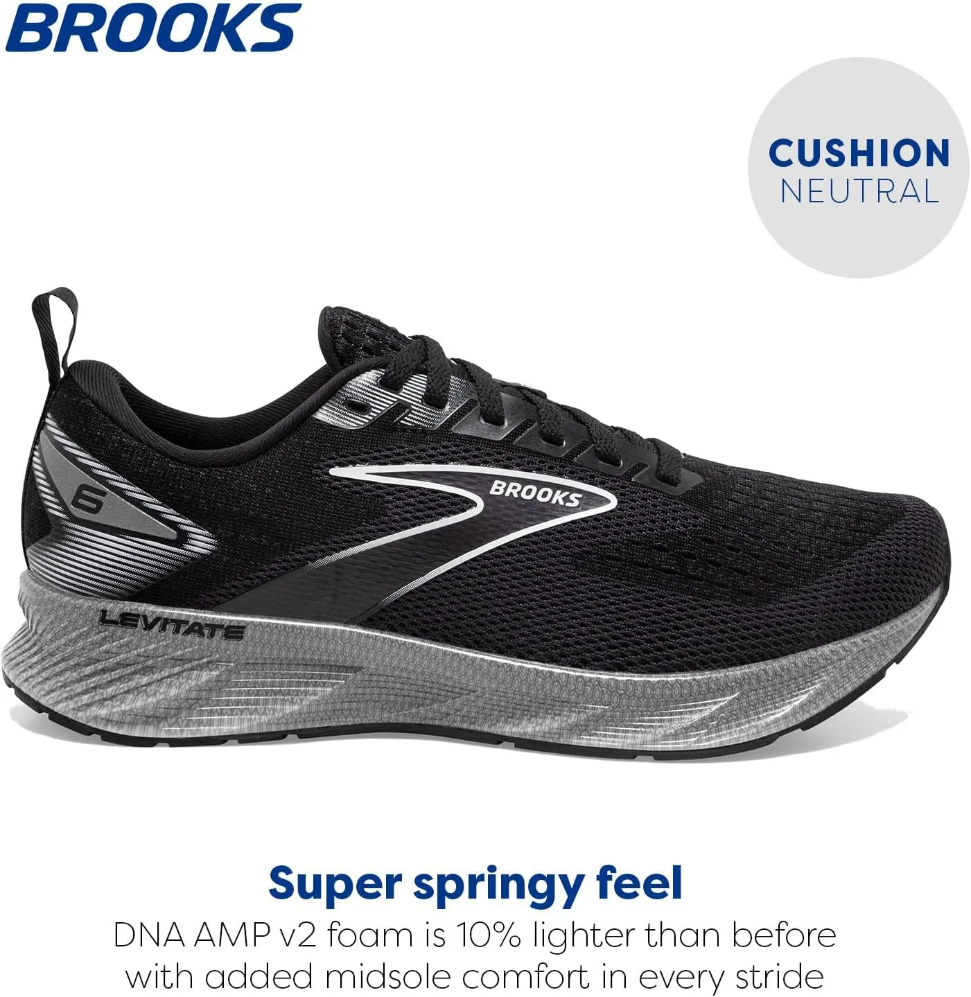 Brooks Women’s Levitate 6 Neutral Running Shoe