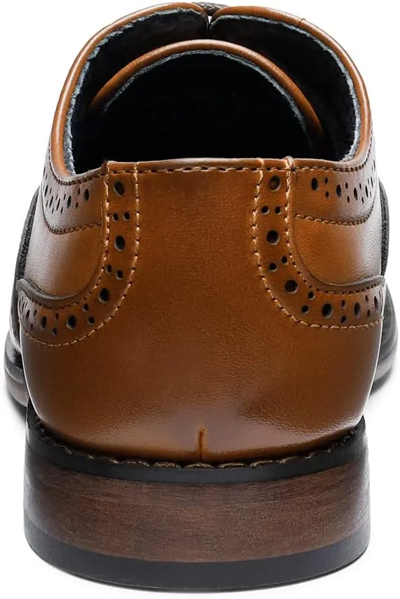 Bruno Marc Boy's Prince-K2 Classic Oxfords Wingtip Dress Shoes