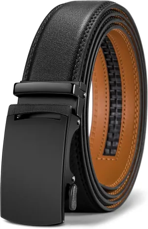 BULLIANT Men's Belt,Slide Ratchet Belt For Gift Men Dress Pant Shirt Oxfords,Trim To Fit