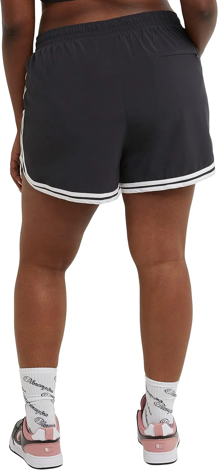 Champion Women'S Shorts, Varsity Shorts, Moisture Wicking, Lightweight Gym Shorts For Women, 3.5 (Plus Size Available)