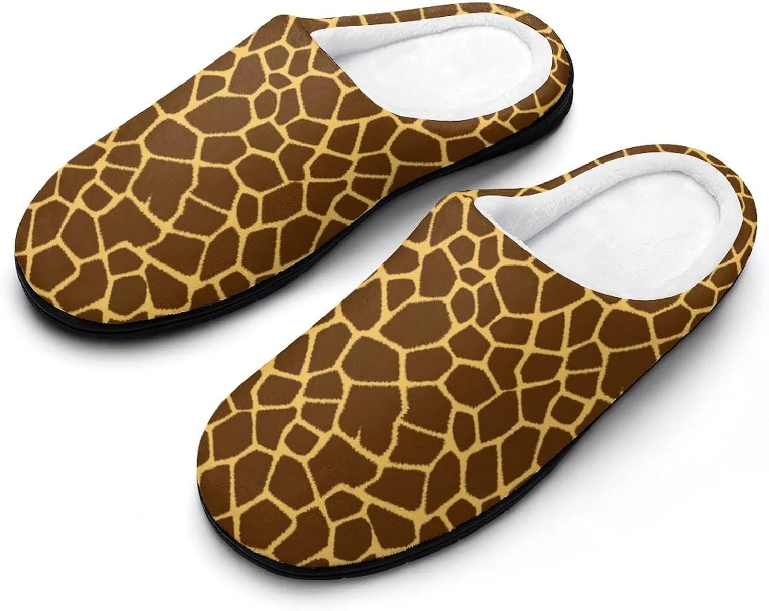 Christmas Slippers For Women Men Cotton House Slippers Hard Sole Comfy Clog Slippers Warm Slip-On Shoes Indoor Outdoor