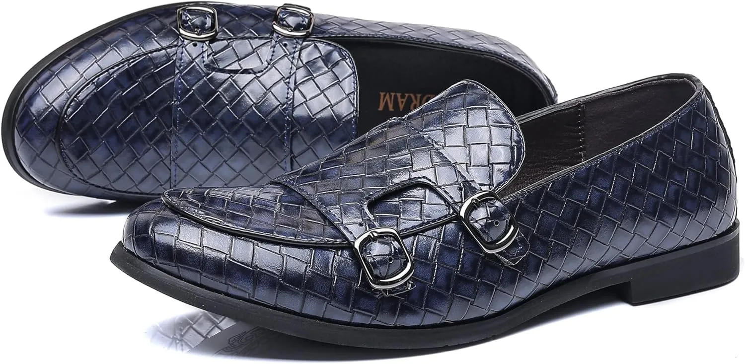 COSIDRAM Men's Dress Shoes Oxfords Slip on Classic Modern Formal Leather Shoes Casual Loafers