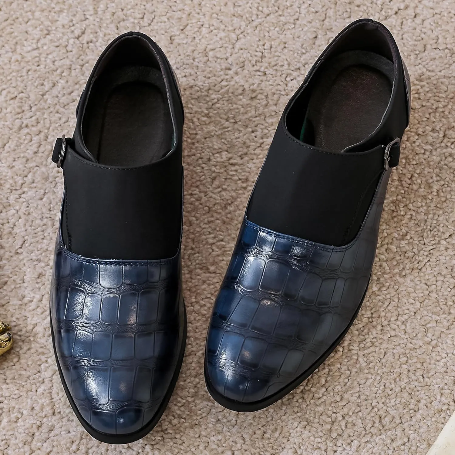 COSIDRAM Men's Dress Shoes Oxfords Slip on Classic Modern Formal Leather Shoes Casual Loafers