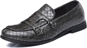 COSIDRAM Men's Dress Shoes Oxfords Slip on Classic Modern Formal Leather Shoes Casual Loafers