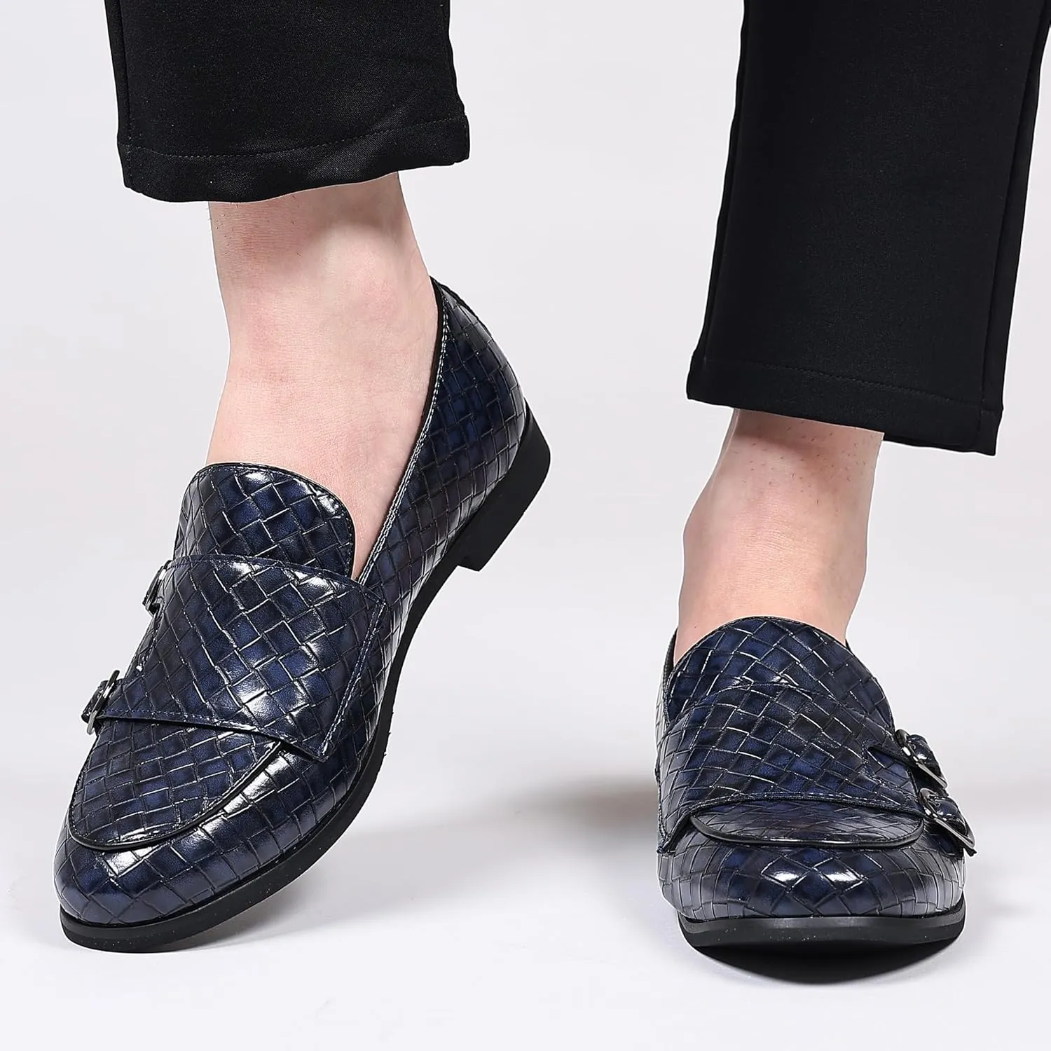 COSIDRAM Men's Dress Shoes Oxfords Slip on Classic Modern Formal Leather Shoes Casual Loafers