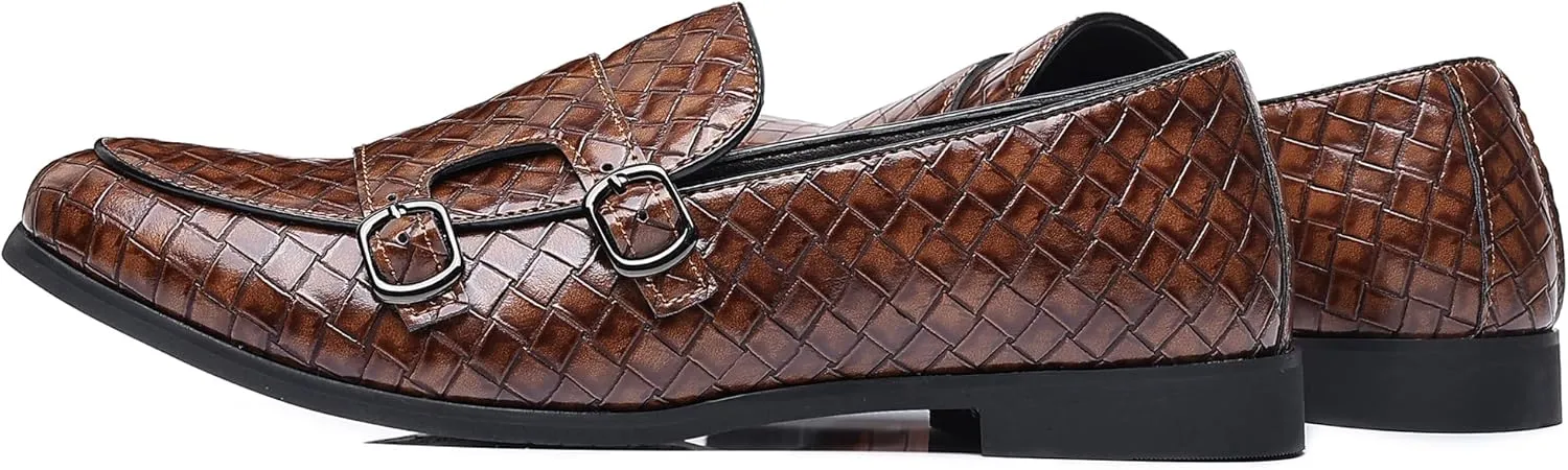 COSIDRAM Men's Dress Shoes Oxfords Slip on Classic Modern Formal Leather Shoes Casual Loafers