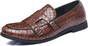 COSIDRAM Men's Dress Shoes Oxfords Slip on Classic Modern Formal Leather Shoes Casual Loafers