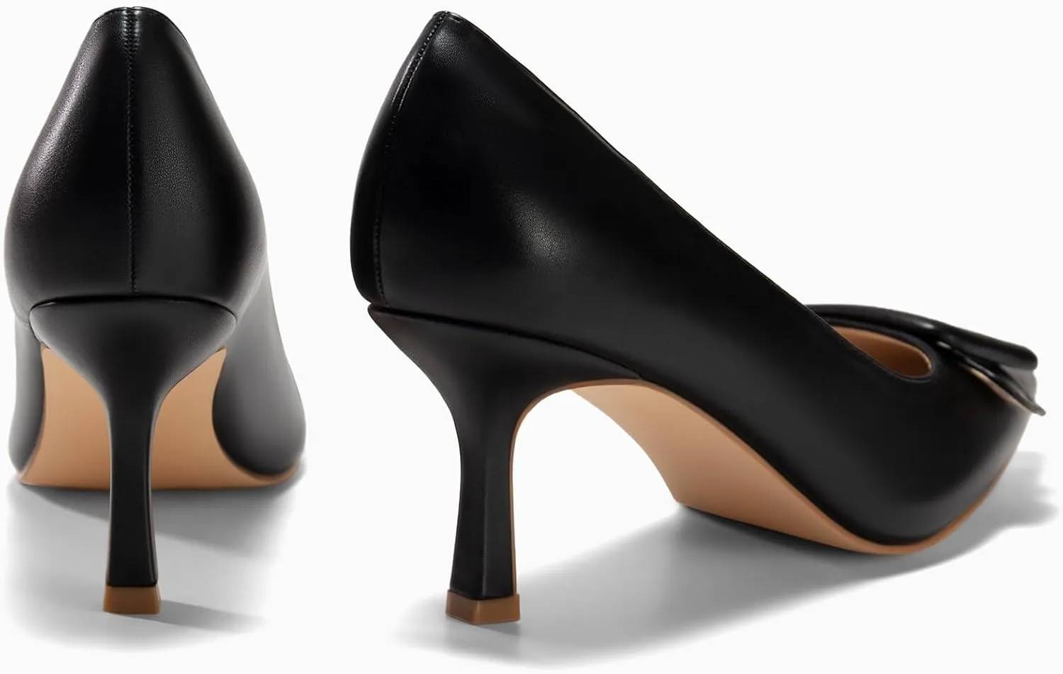 Coutgo Women's Closed Pointed Toe Pumps Stiletto High Heels Wedding Party Dress Shoes
