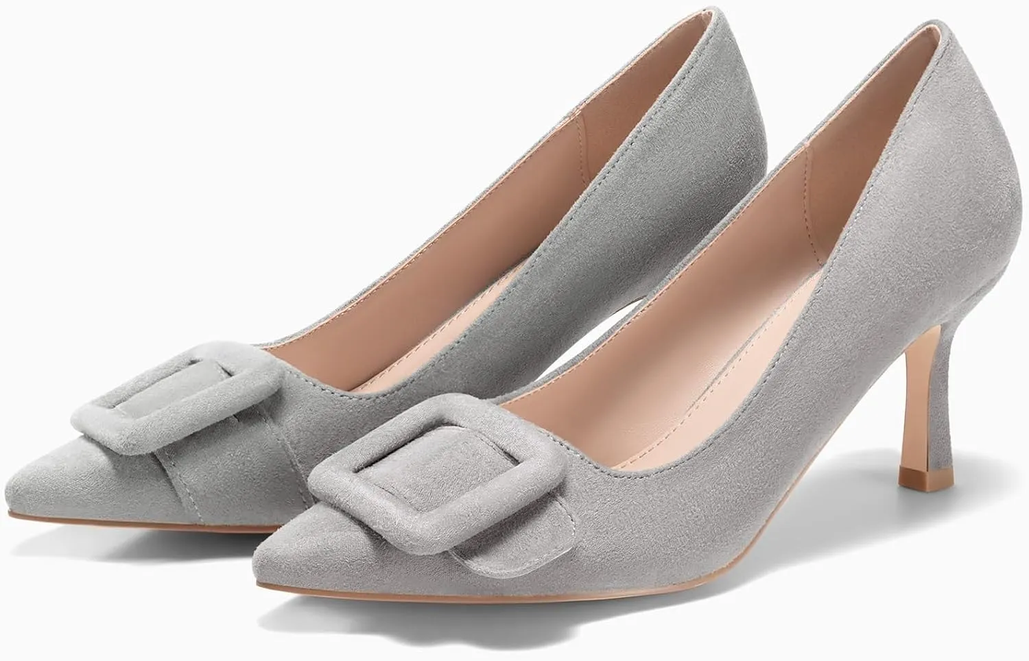 Coutgo Women's Closed Pointed Toe Pumps Stiletto High Heels Wedding Party Dress Shoes