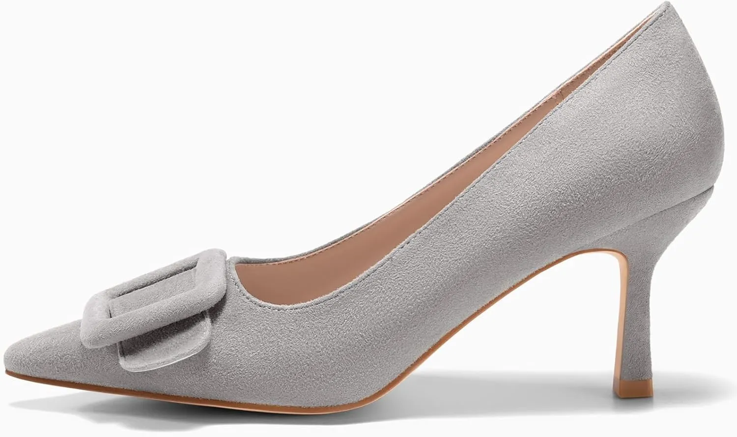 Coutgo Women's Closed Pointed Toe Pumps Stiletto High Heels Wedding Party Dress Shoes